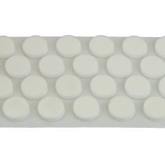 WHITE CD-DVD FOAM DOTS, 2500 PER ROLL