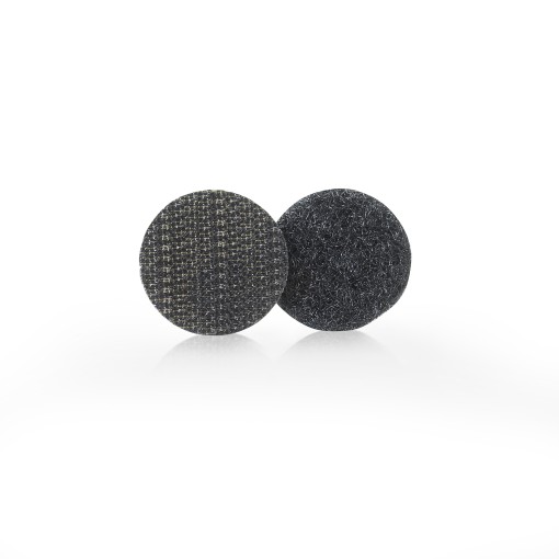 1 5/8" BLACK HOOK VELCRO® BRAND VELCOIN® ADHESIVE BACKED