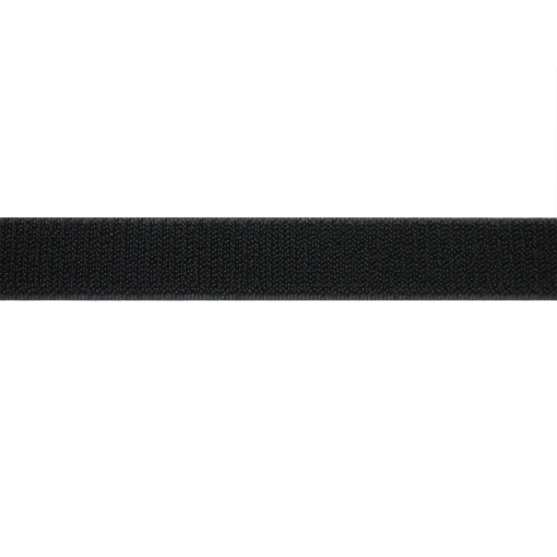 3/4" BLACK LOOP POLYESTER, SEW ON