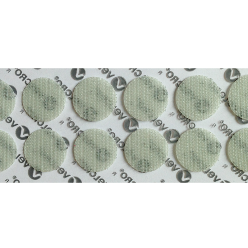 1/4" GREY VELCRO® BRAND VELCOIN® HOOK ADHESIVE BACKED