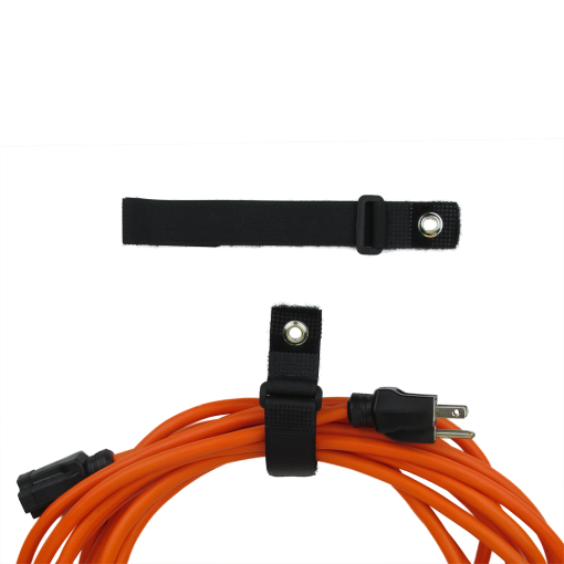 1 X 10 Black Wall Mt Strap With Grommet Wall Mount Straps