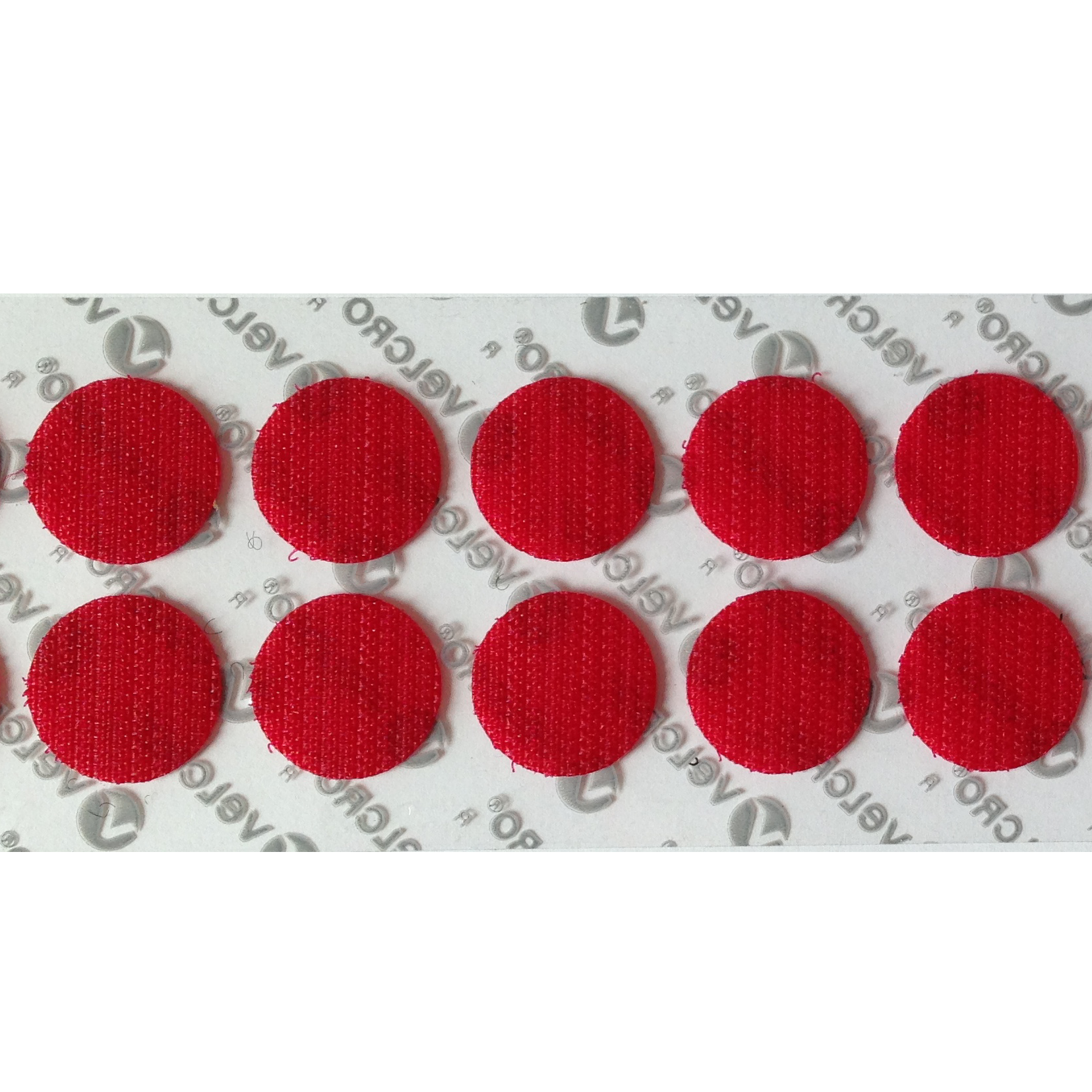 1/2 RED VELCRO® BRAND VELCOIN® LOOP ADHESIVE BACKED - COINS