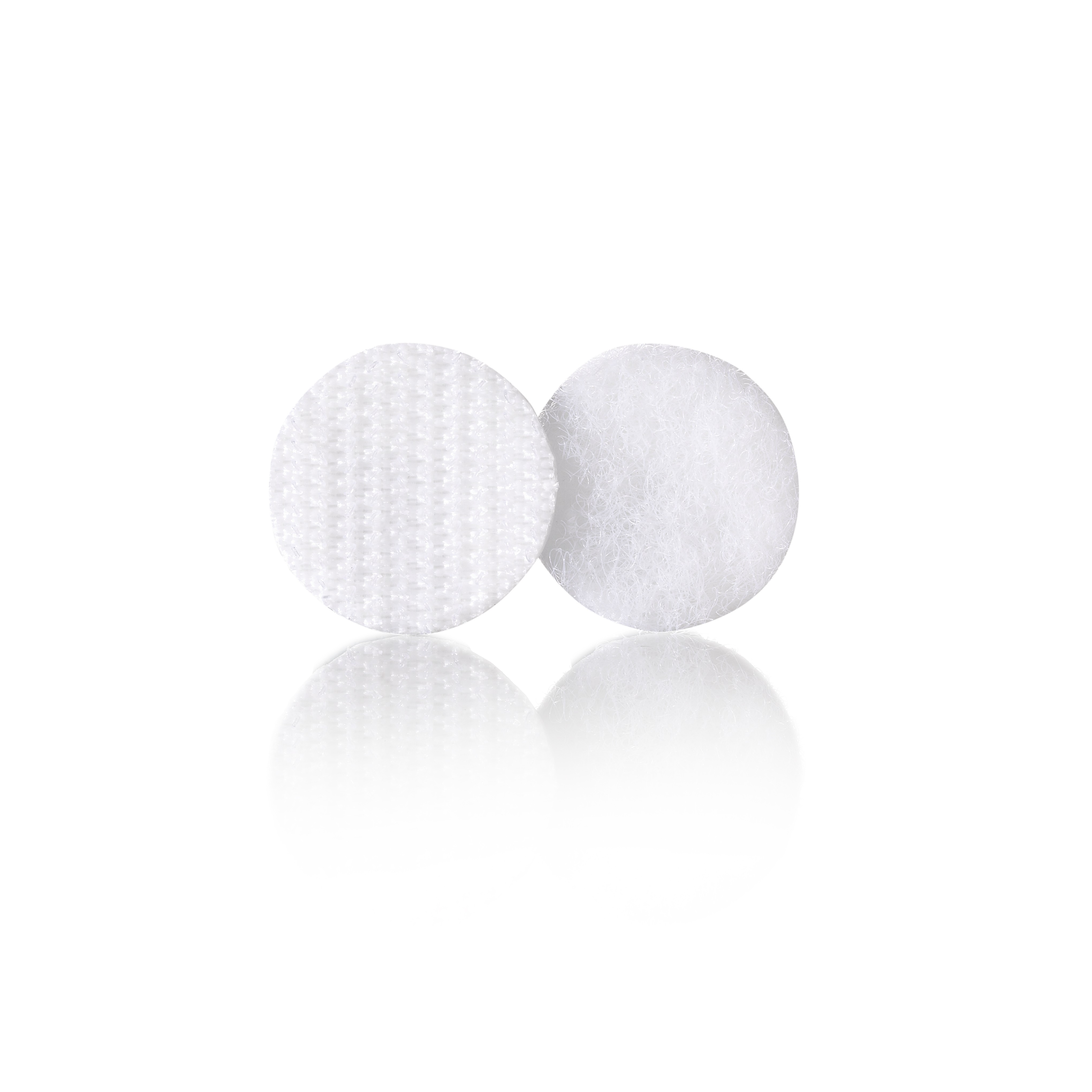 1 5/8" WHITE HOOK VELCRO® BRAND VELCOIN® ADHESIVE BACKED