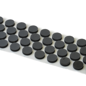 BLACK CD-DVD FOAM DOTS, 2500 PER ROLL